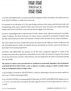 Accents and rebounds for the snare drummer - George Lawrence STONE 2