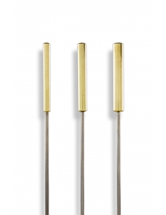 GROVER 3 Brass Tubular triangle beaters set 2