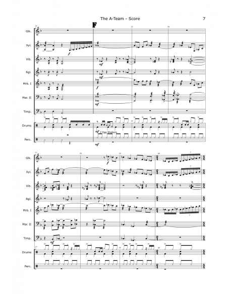 The A-Team (L'Agence Tous Risques) - Arr. Christoph von Bergen - HITS in PERCUSSION