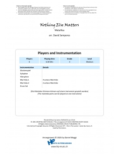 Nothing Else Matters - arr. David Semperes - HITS in PERCUSSION 2