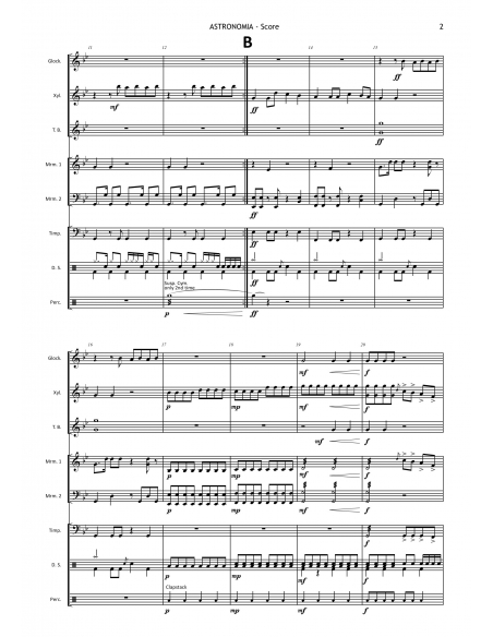 Astronomia (Coffin Dance) - Arr. Simon Forster - HITS in PERCUSSION