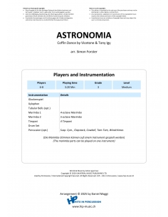 Astronomia (Coffin Dance) - Arr. Simon Forster - HITS in PERCUSSION 2