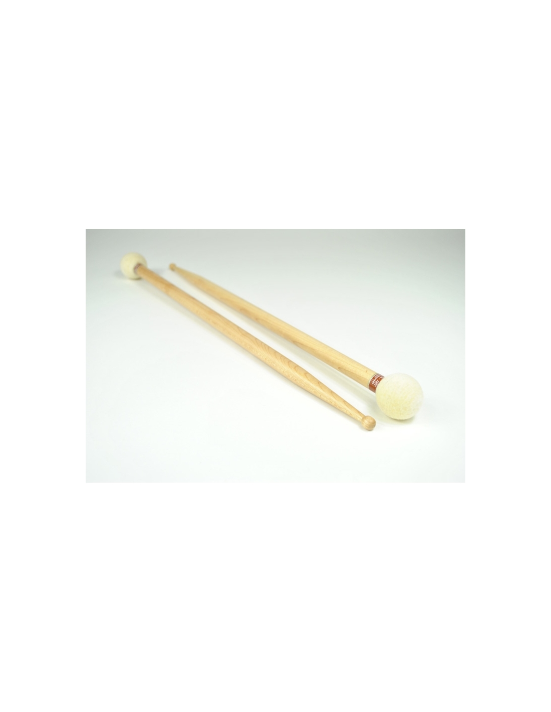 2 baguettes de baguette en feutre blanc baguettes de percussion pour  timbales caisse claire accessoires d'instrument