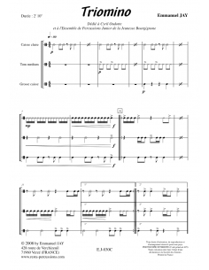 Triomino - Percussions Trio- Emmanuel JAY