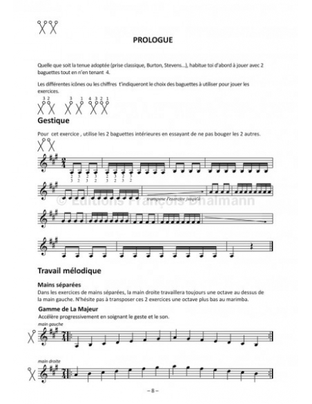 Les claviers de percussion de deux à quatre - Volume 1 - Th. Vandevenne