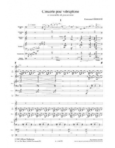Concerto pour vibraphone solo et ensemble de percussions - E. SEJOURNE 2