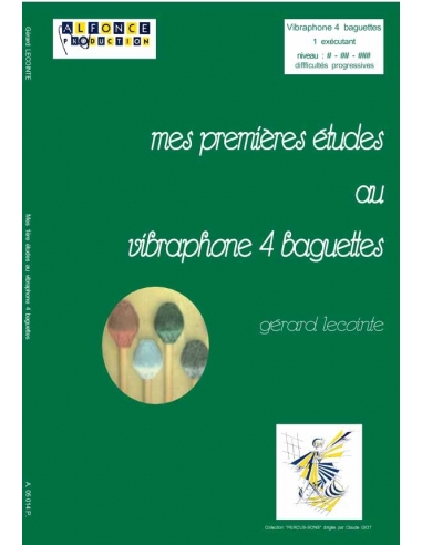 Mes premières études au vibraphone 4 baguettes - Gérard LECOINTE