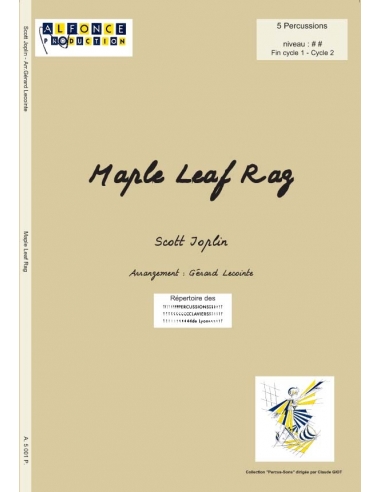 Maple Leaf Rag - Scott JOPLIN (Arr. Gérard LECOINTE)