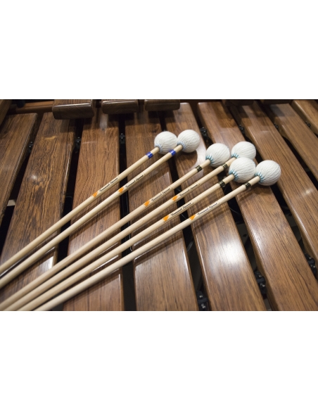 lot of 6 Marimba mallets Emmanuel Séjourné Signature