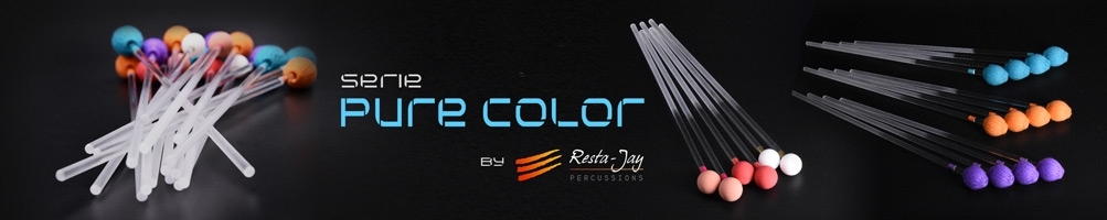 RESTA-JAY Pure Color mallets series for marimba, vibraphone, xylophone