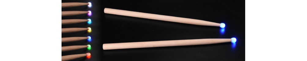 baguettes de tambour LUMINEUSES