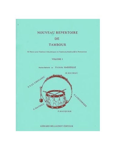 [EDFR0065] Nouveau répertoire du tambour Vol.1 | Collectif