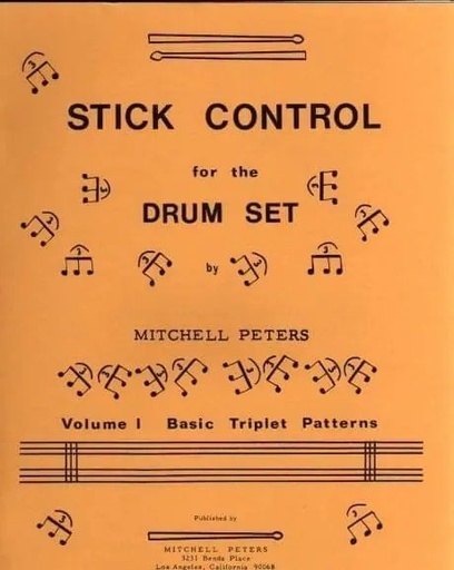 [TRY1072] Stick control for the drum set Vol.1 : Basic triplets patterns | PETERS M.