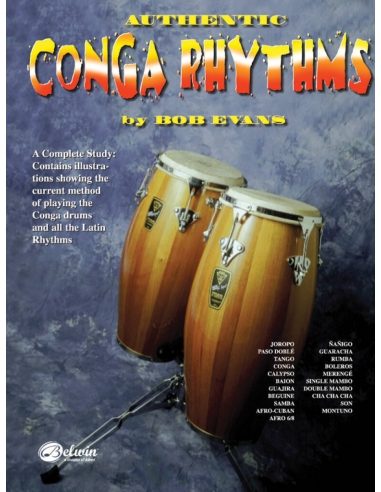 [HAB00012A] Authentic conga rhythms | VERSION ANGLAISE | EVANS Bob